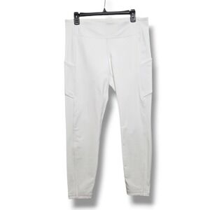 Lululemon Speed Up 7/8 Tight Womens 12 White Full On Luxtreme Pockets 25" W5BV9S